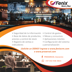 Software Fenix Bares y Restaurantes